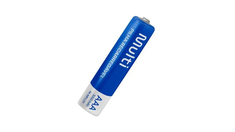 PILHA RECARREGAVEL 3A - 1000 MAH  MULTILASER CARTELA BLISTER C/ 4 PILHAS (05)