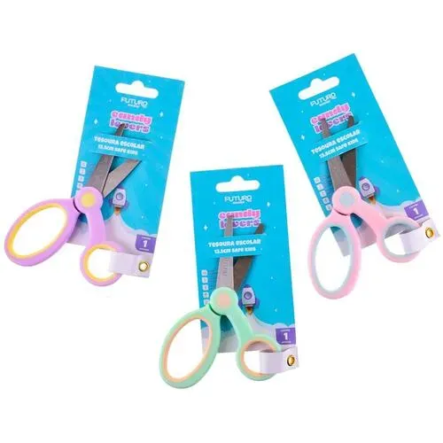TESOURA ESCOLAR 13,5CM SAFE KIDS  FUTURO