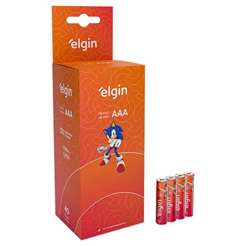 AA PILHA DE ZINCO CARVAO R06P C 40 UNID CX ELGIN