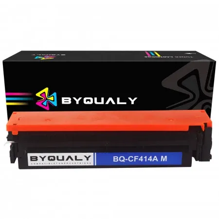 CART DE TONER COMPATIVEL C/ CF414A MAGENTA NO CHIP 2,1K BYQUALY POTENCIA