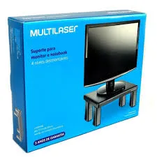 AC.DESKTOP SUPORTE MONITOR QUADRADO 4 NIVEIS DE ALTURA AC125 MULTILASER