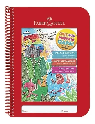 CADERNO CRIATIVO - CORES MISTAS FABER CASTELL
