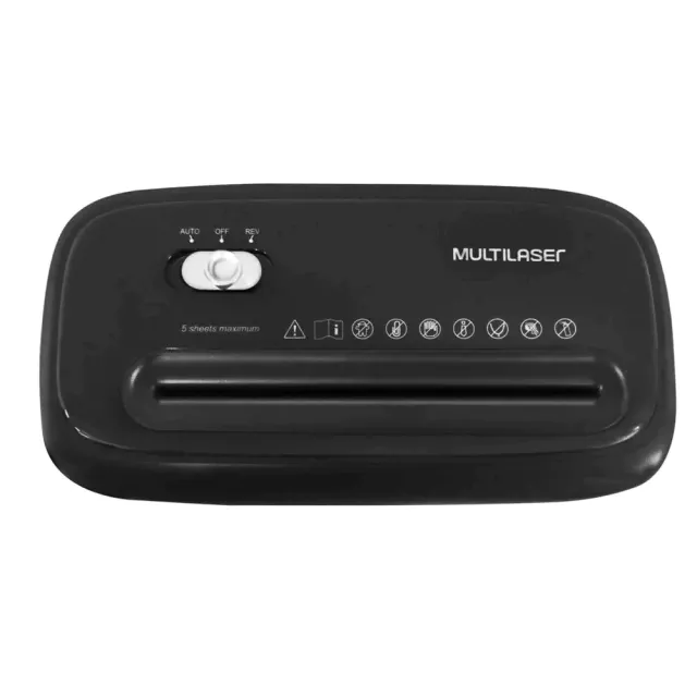 FRAGMENTADORA PRETA MEDIA C/CESTO 220V 5 FOLHAS (05) MULTILASER
