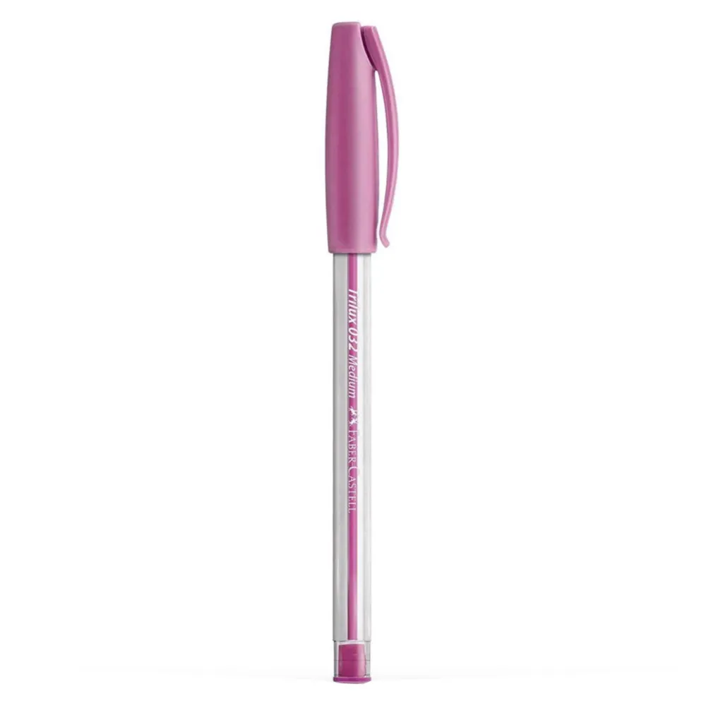 CANETA TRILUX COLORS CAIXA ROSA FABER CASTELL