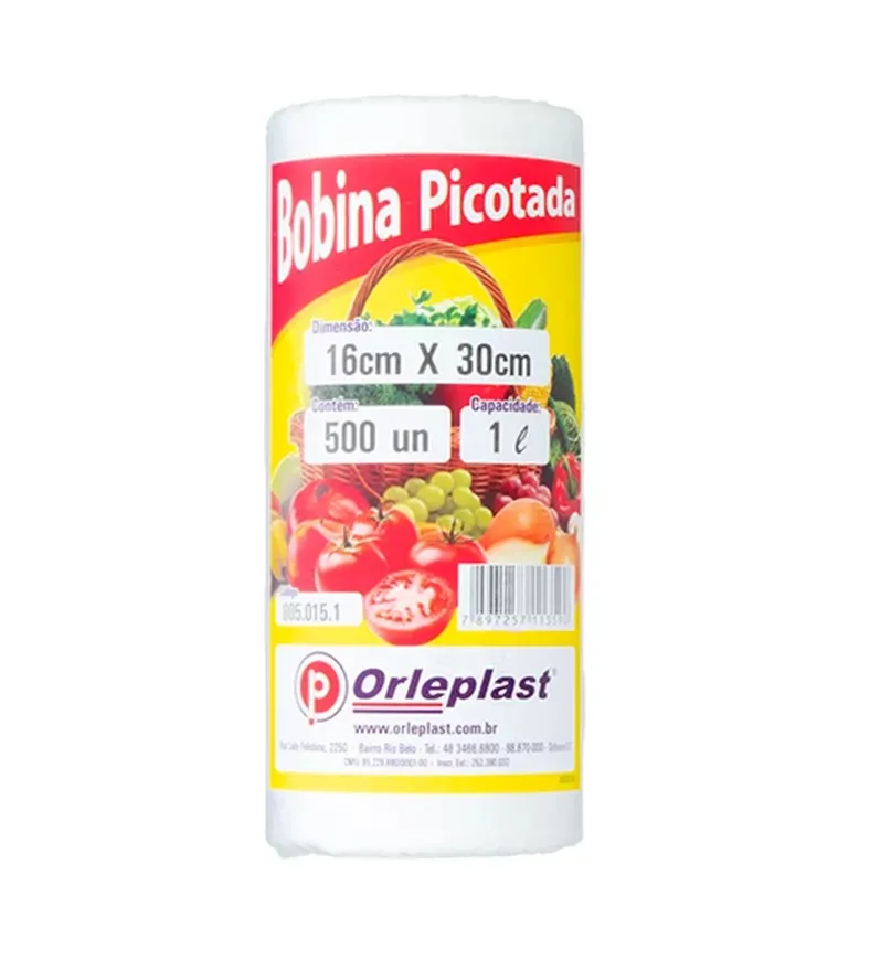 BOBINA PICOTADA 16X30 015 1L C/500 ORLEPLAST