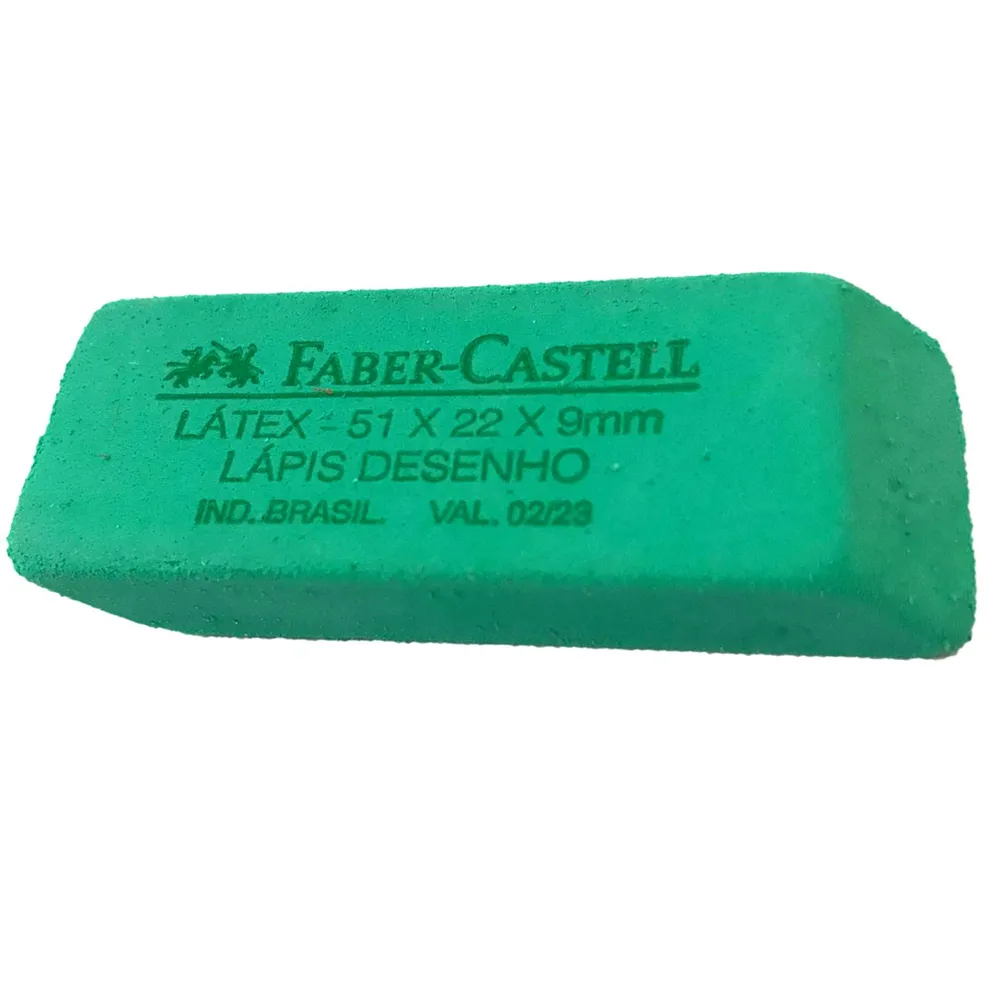 BORRACHA VERDE DESENHO FABER CASTELL