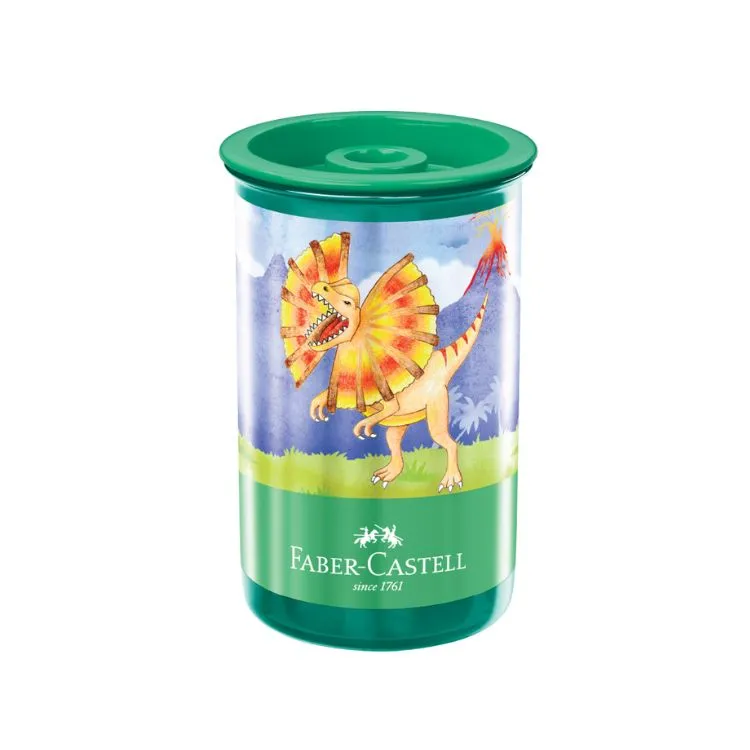 APONTADOR C/ DEPÓSITO DINOSSAURO FABER CASTELL