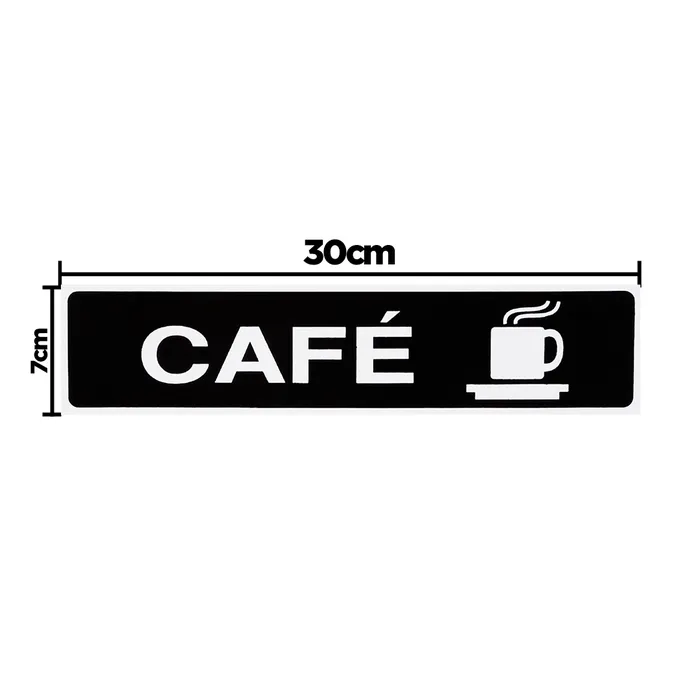 A406/1 PLACA ( CAFE) -7X30CM
