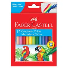 CANETINHA HIDROGRAFICA GRIP - 12 CORES  FABER CASTELL